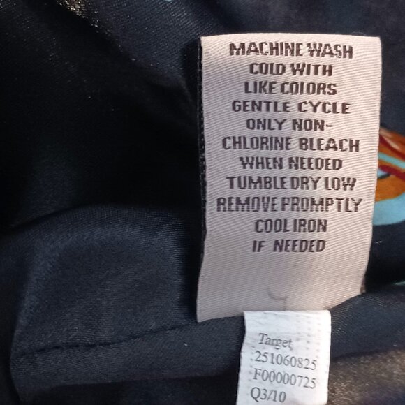 NEW Tucker for Target Black Faux‎ Fur Persian Jacket Floral Satin Lining, Size M - Picture 10 of 14